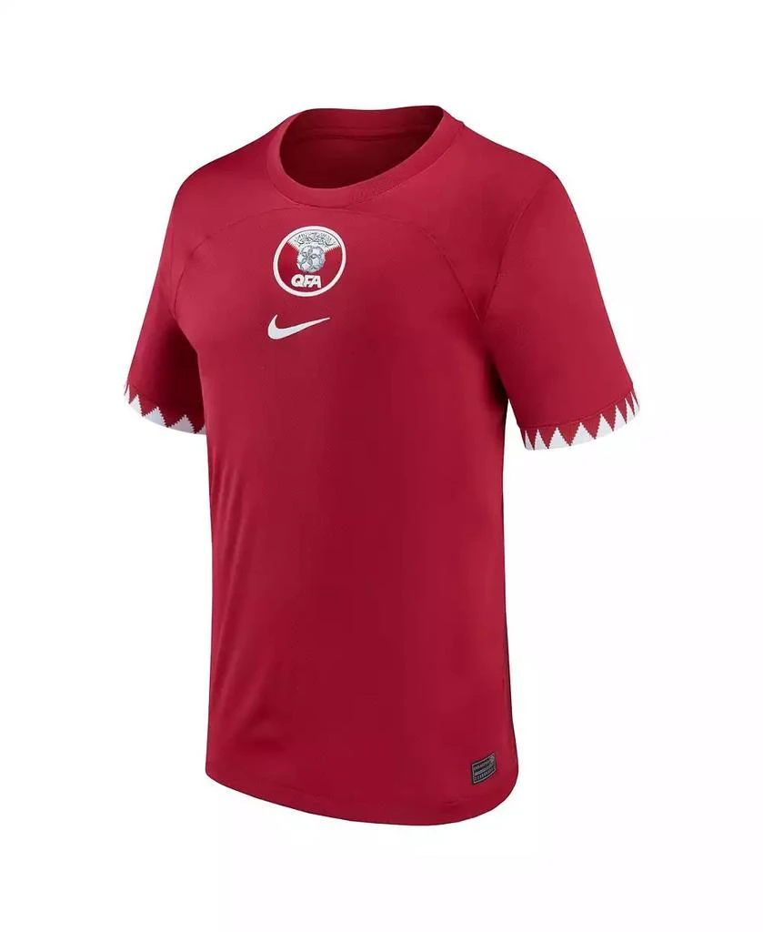 商品NIKE|Men's Maroon Qatar National Team 2022/23 Home Replica Jersey,价格¥542,第2张图片详细描述