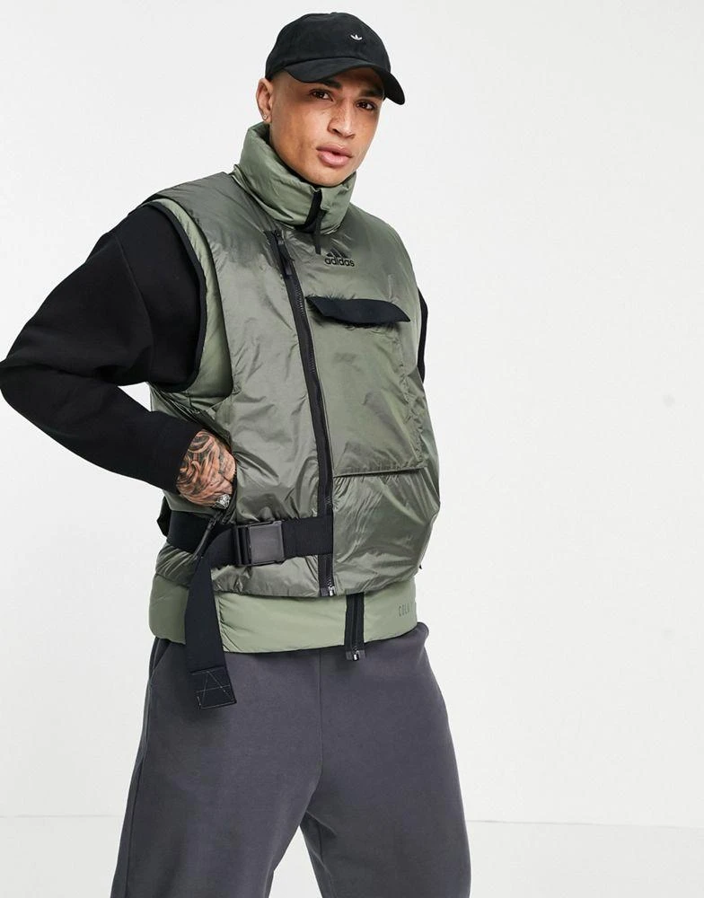 商品Adidas|adidas COLD RDY down vest jacket in green,价格¥674,第1张图片