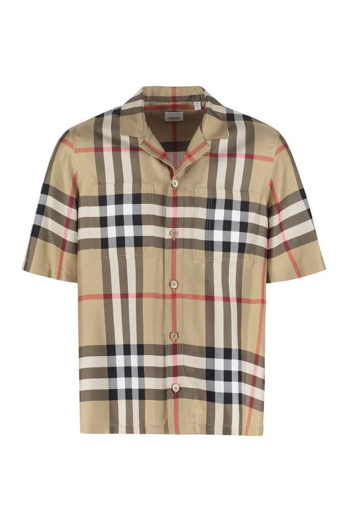 商品Burberry|Burberry Checked Short Sleeve Shirt,价格¥3614,第1张图片