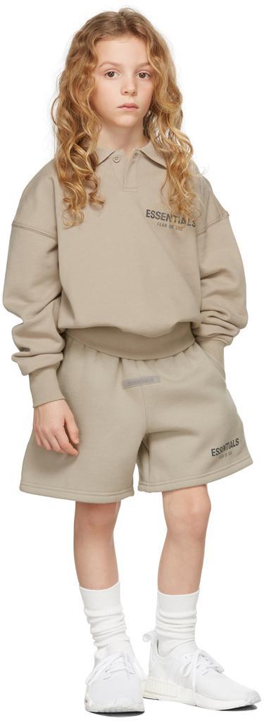 商品Essentials|Kids Tan Sweat Shorts,价格¥320,第1张图片