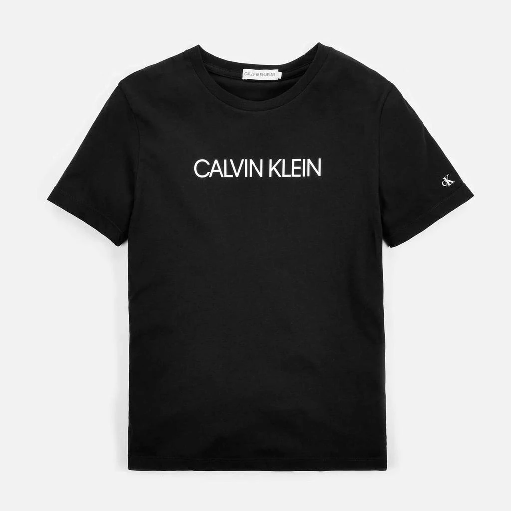 商品Calvin Klein|Calvin Klein Boys' Institutional T-Shirt - CK Black,价格¥149,第1张图片