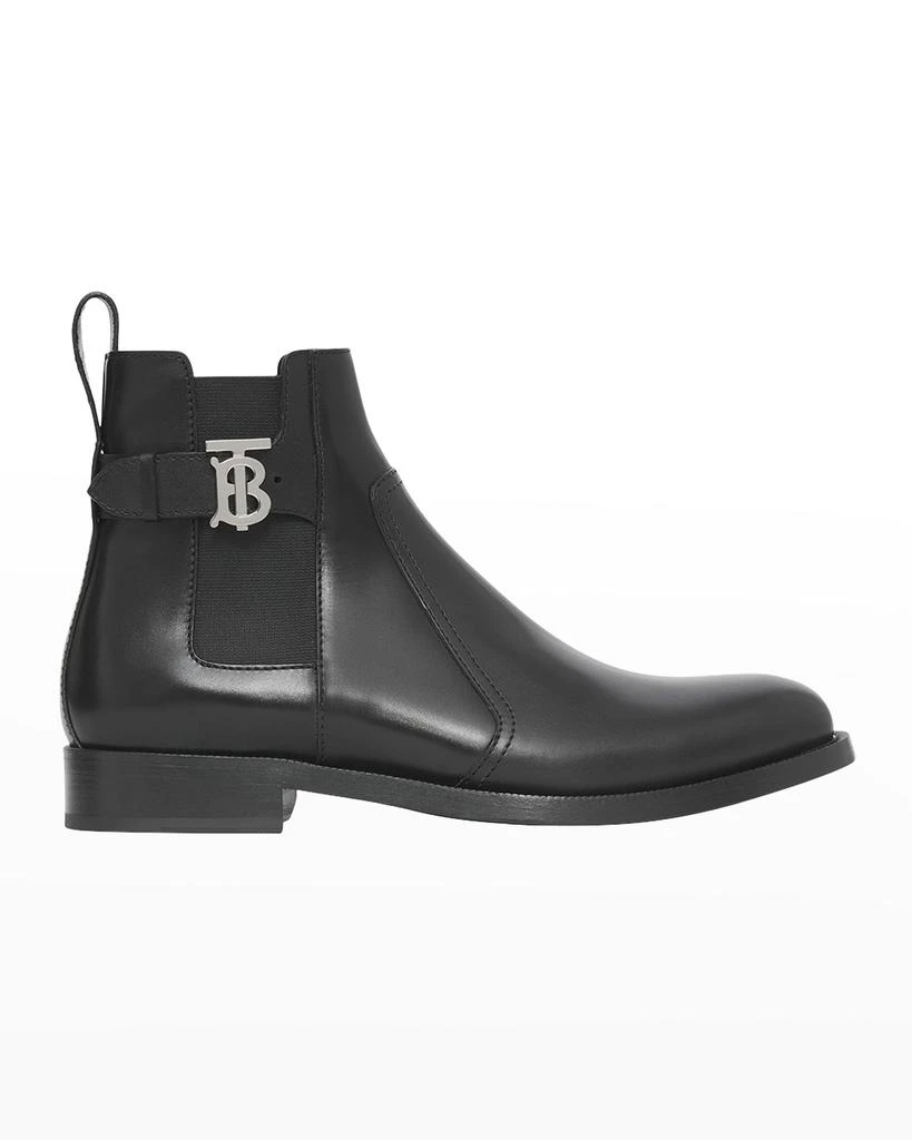 商品Burberry|Men's Luke Leather Chelsea Boots,价格¥3940,第1张图片