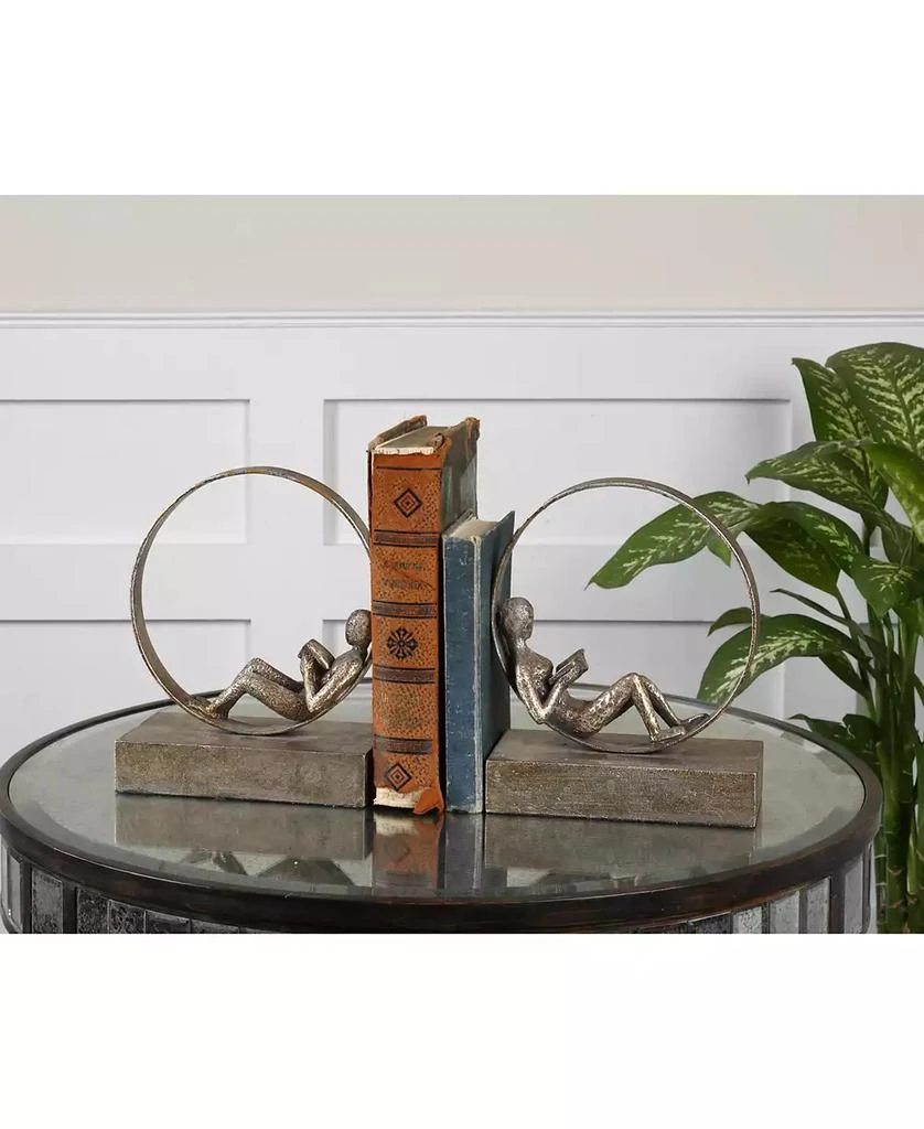商品Uttermost|Lounging Reader Set of 2 Antique-Look Bookends,价格¥1118,第2张图片详细描述
