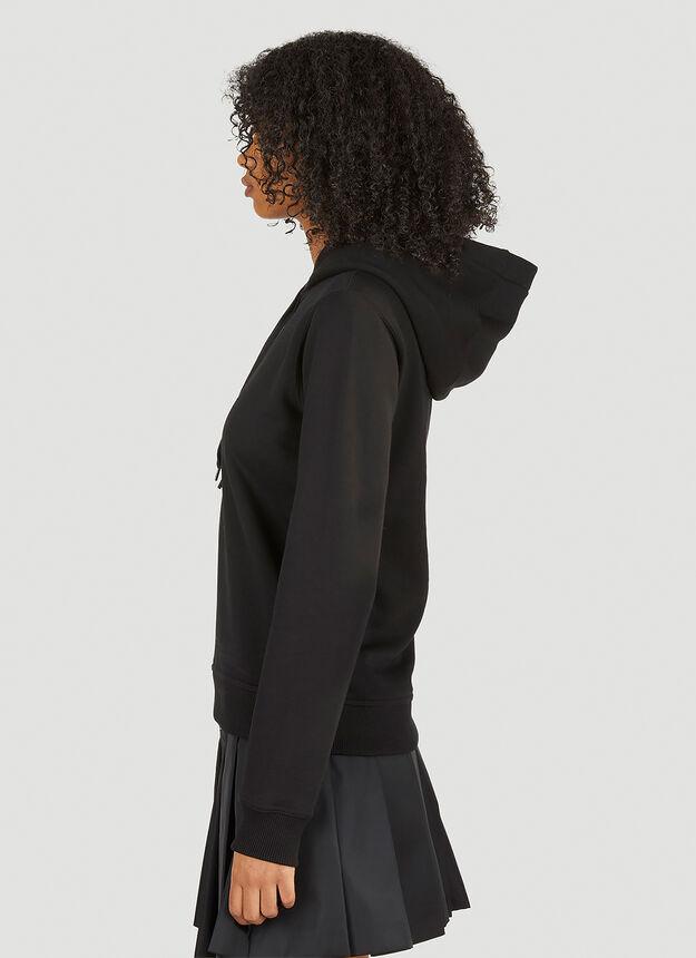 Logo Patch Hooded Sweatshirt in Black商品第3张图片规格展示