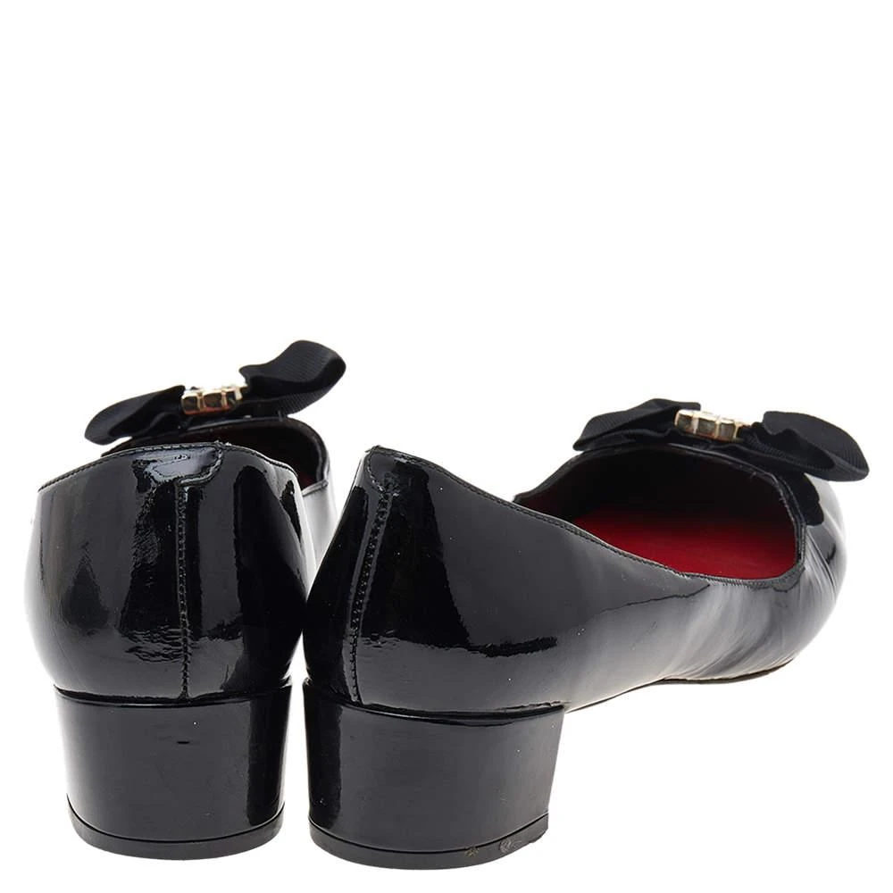 商品[二手商品] Carolina Herrera|CH Carolina Herrera Black Patent Leather Bow Pumps Size 40,价格¥1814,第5张图片详细描述