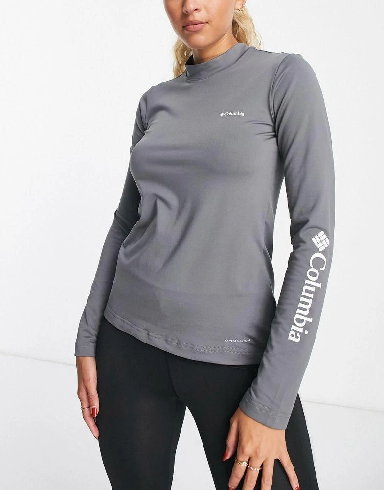 商品Columbia|Columbia Running trail run performance long sleeve top in grey,价格¥288,第1张图片