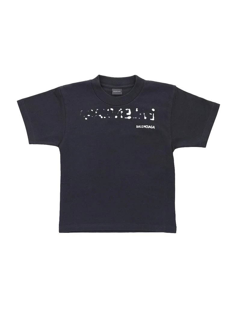 商品Balenciaga|Balenciaga Kids Hand Drawn Logo-Printed Crewneck T-Shirt,价格¥1502,第1张图片