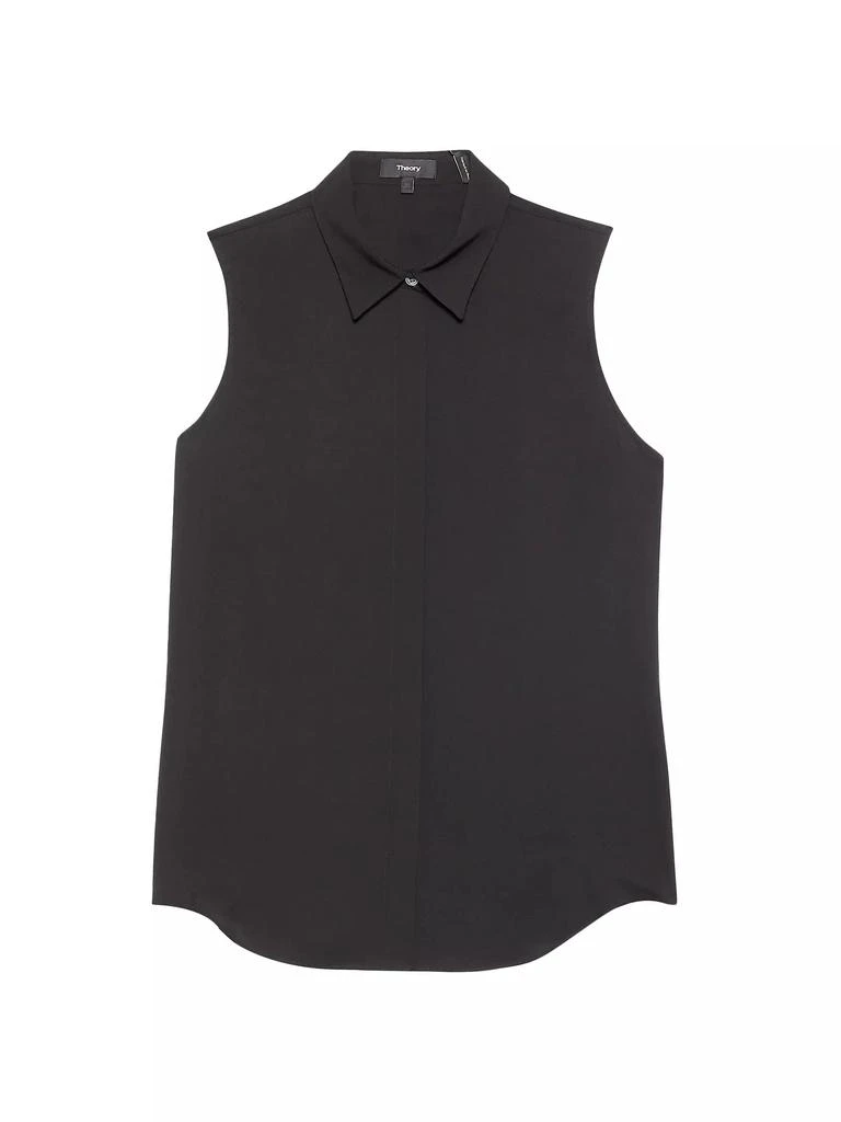 商品Theory|Tanelis Modern Silk Sleeveless Blouse,价格¥1024,第1张图片