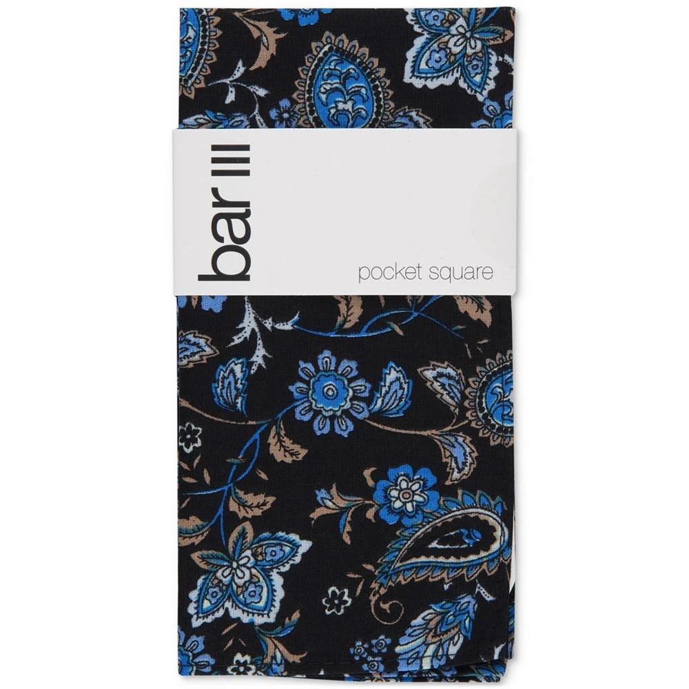 商品Bar III|Men's Lucas Paisley Pocket Square, Created for Macy's,价格¥105,第2张图片详细描述