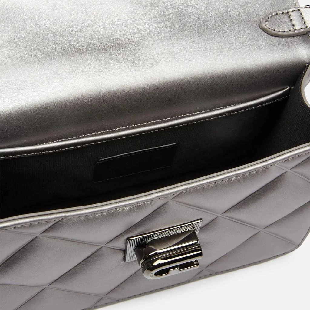 商品Furla|Furla Women's 1927 Quilted Soft Mini Cross Body Bag - Silver,价格¥1545,第4张图片详细描述