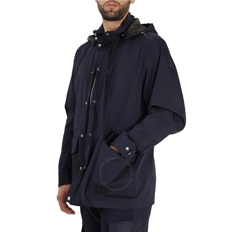 商品Moncler|Men's Navy Huchette Hooded Jacket,价格¥4121,第3张图片详细描述