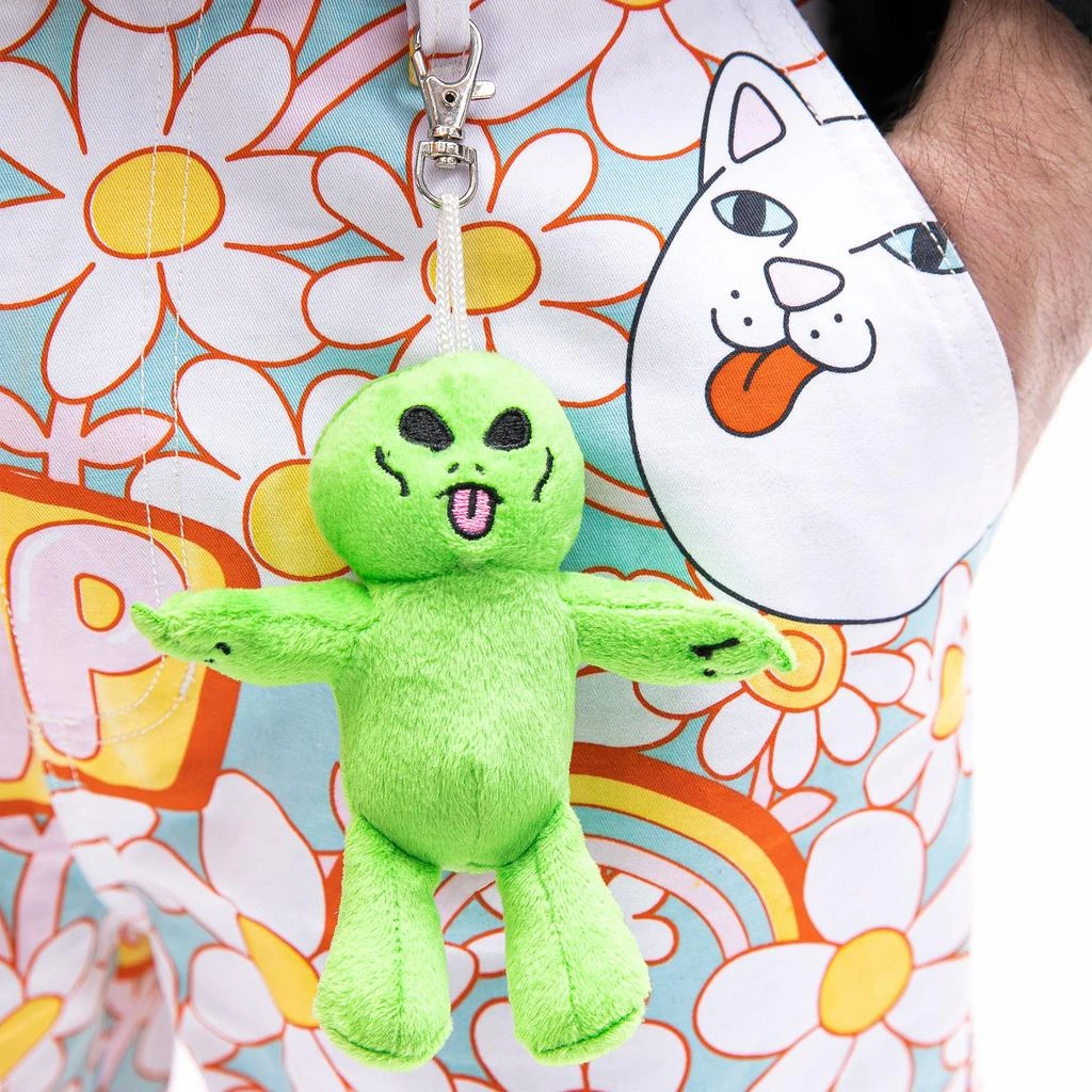 商品RIPNDIP|Lord Alien Plush Keychain (Green),价格¥62,第2张图片详细描述