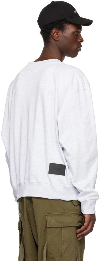 We11done Gray Embroidered Sweatshirt 3
