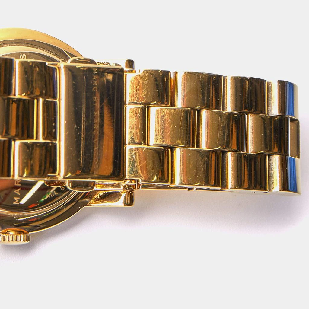商品[二手商品] Marc Jacobs|Marc by Marc Jacobs White Yellow Gold Plated Stainless Steel Amy MBM3056 Women's Wristwatch 36 mm,价格¥804,第4张图片详细描述