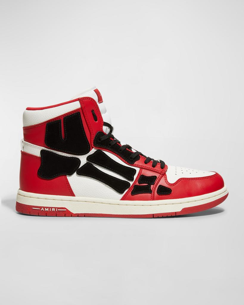 Men's Skeleton Leather High-Top Sneakers商品第1张图片规格展示