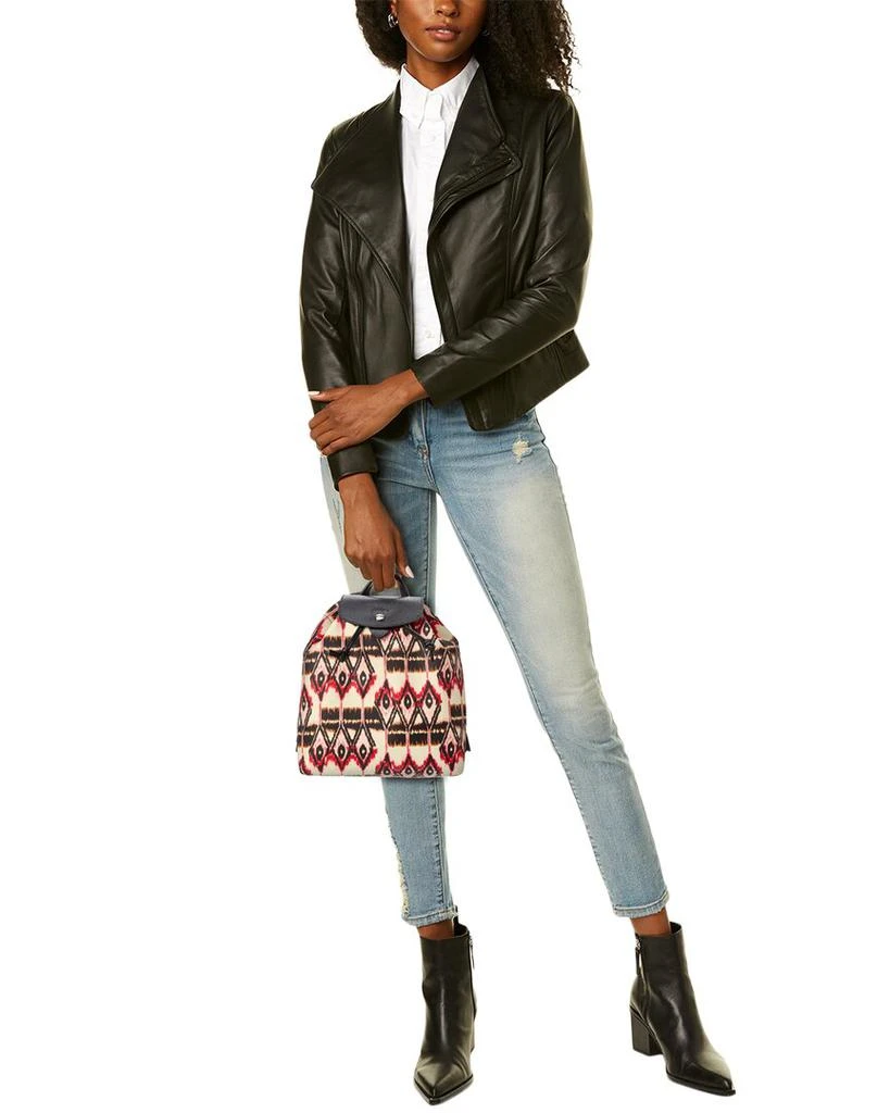 商品Longchamp|Longchamp Le Pliage Ikat Nylon & Leather Backpack,价格¥1736,第4张图片详细描述