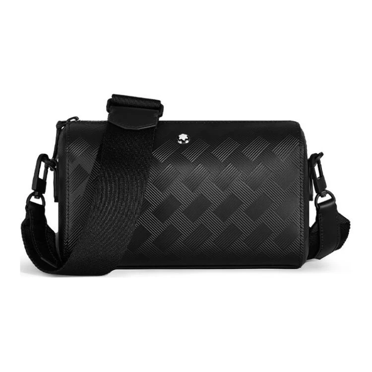 商品[国内直发] MontBlanc|万宝龙 风尚3.0系列 品牌标志拉链开合 牛皮革 斜挎单肩包 男女同款情侣款 黑色,价格¥8779,第1张图片