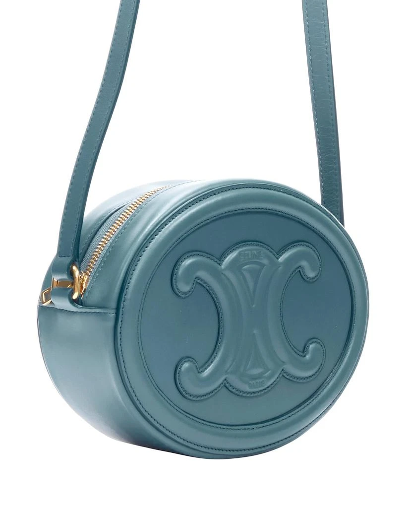 商品Celine|new CELINE 2023 Oval Purse blue leather Triomphe logo crossbody bag,价格¥21853,第3张图片详细描述