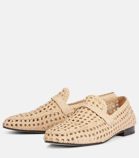 商品Loro Piana|Leon编织皮革乐福鞋,价格¥17640,第4张图片详细描述