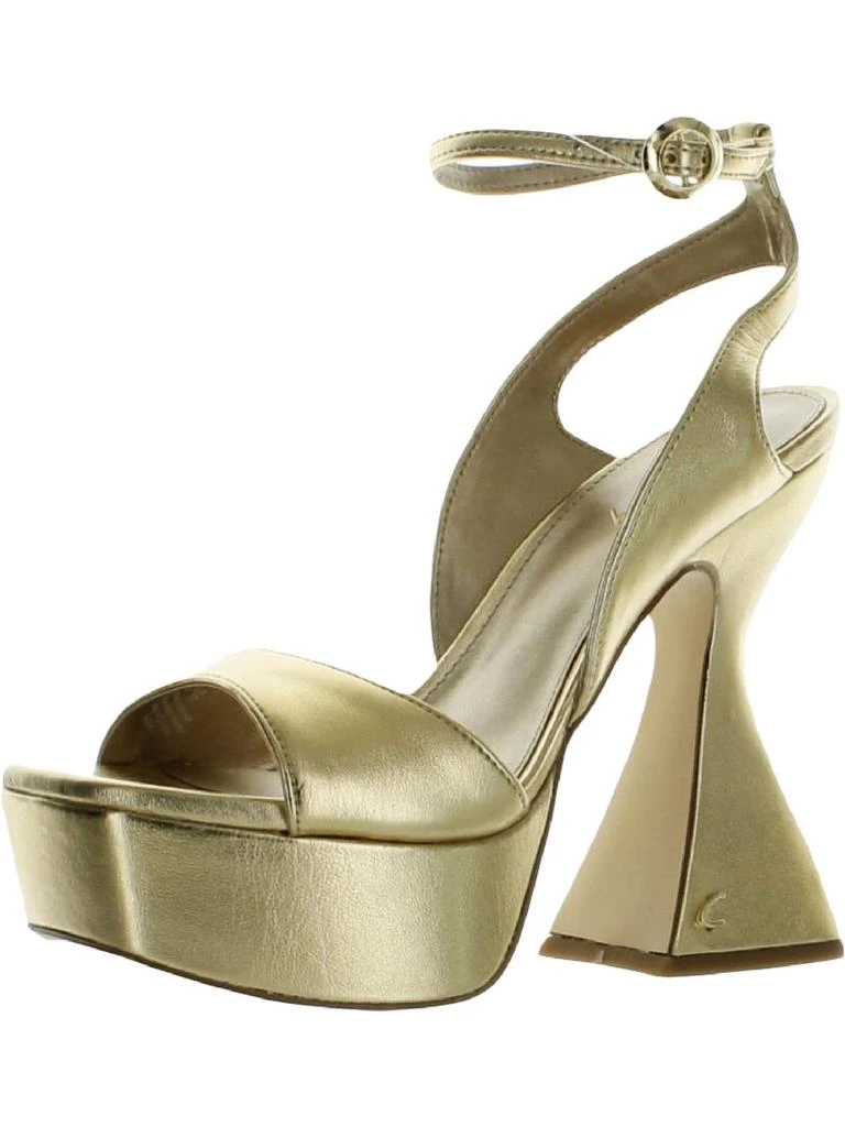 商品Sam Edelman|Alisa Womens Metallic Ankle Strap Platform Heels,价格¥229,第1张图片