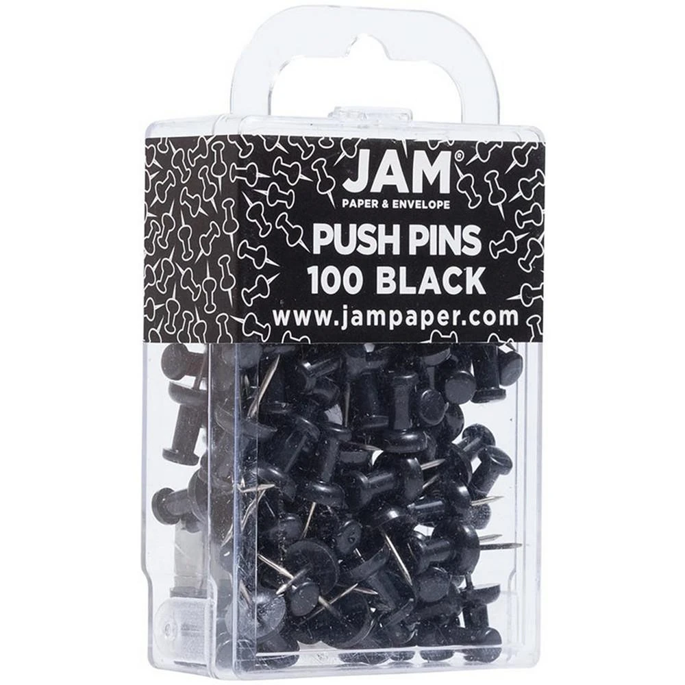商品JAM Paper|Colorful Push Pins - Pushpins - 100 Per Pack,价格¥82,第5张图片详细描述