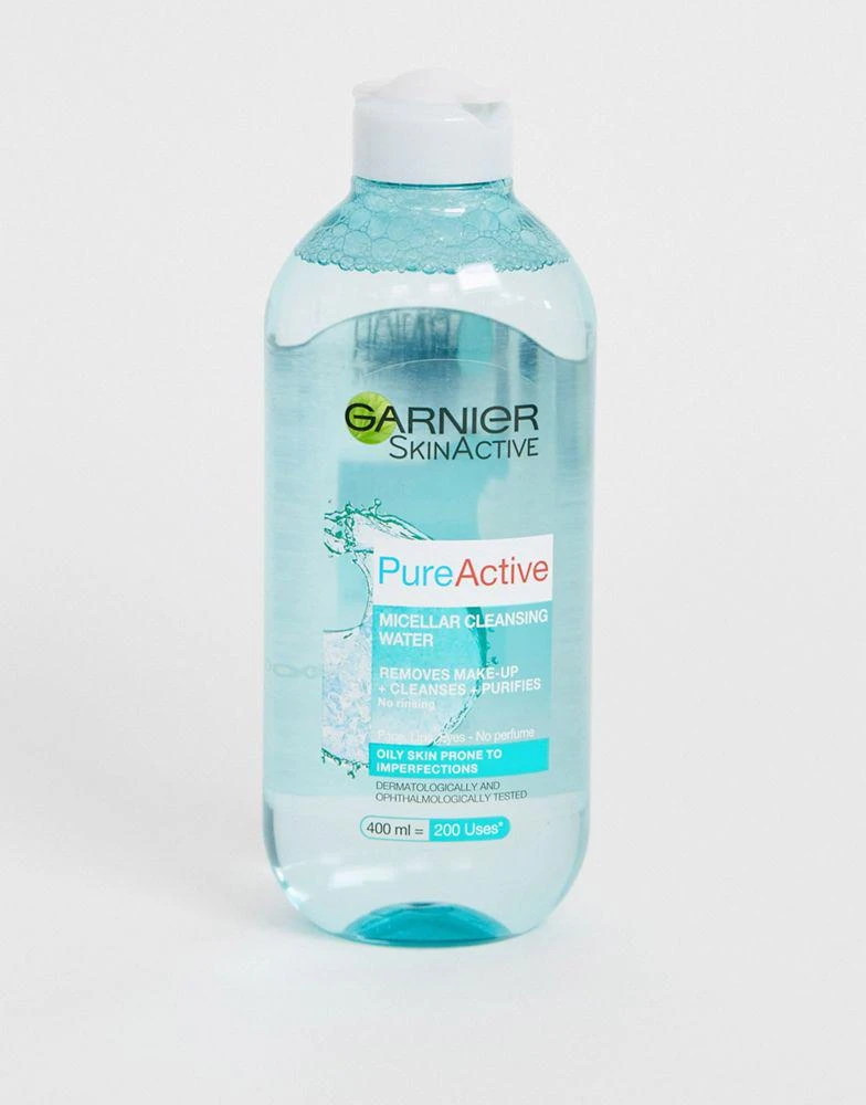 商品Garnier|Garnier Pure Active Micellar Water facial cleanser Oily Skin 400ml,价格¥47,第1张图片