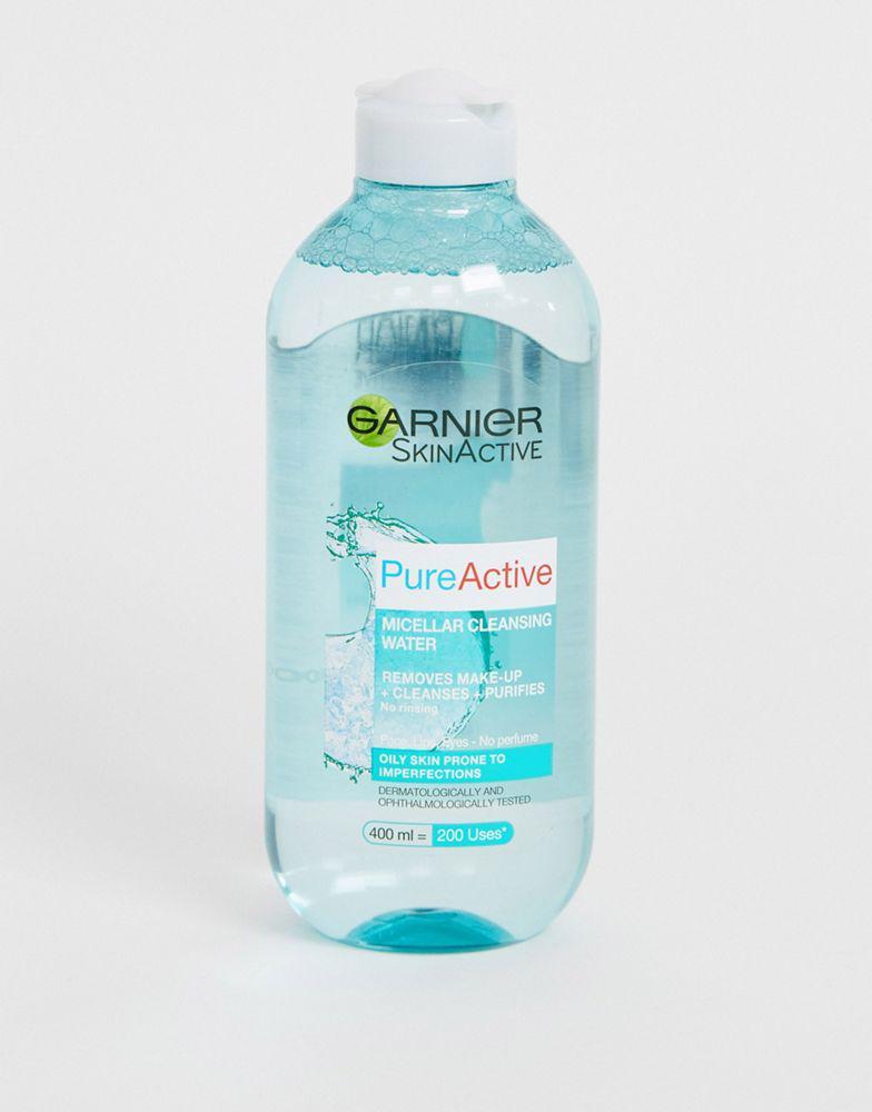 商品Garnier|Garnier Pure Active Micellar Water facial cleanser Oily Skin 400ml,价格¥41,第1张图片