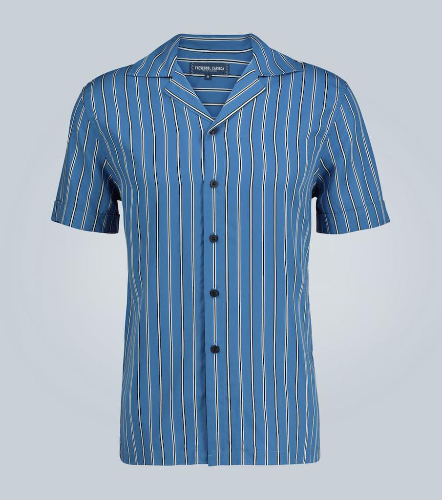 商品Frescobol Carioca|Tencel条纹短袖衬衫,价格¥898,第1张图片