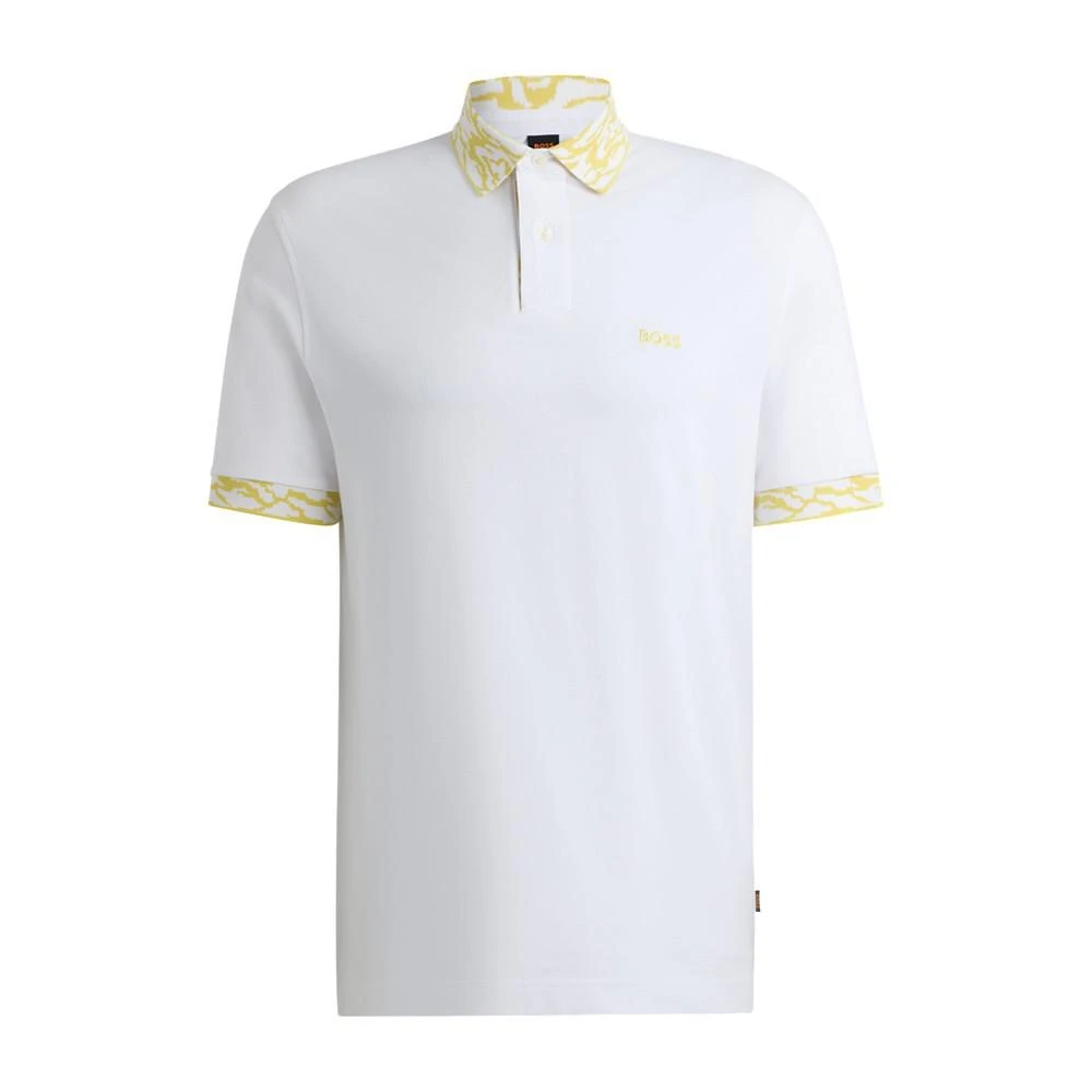 商品Hugo Boss|Men's Patterned Trims Polo Shirt,价格¥524,第2张图片详细描述