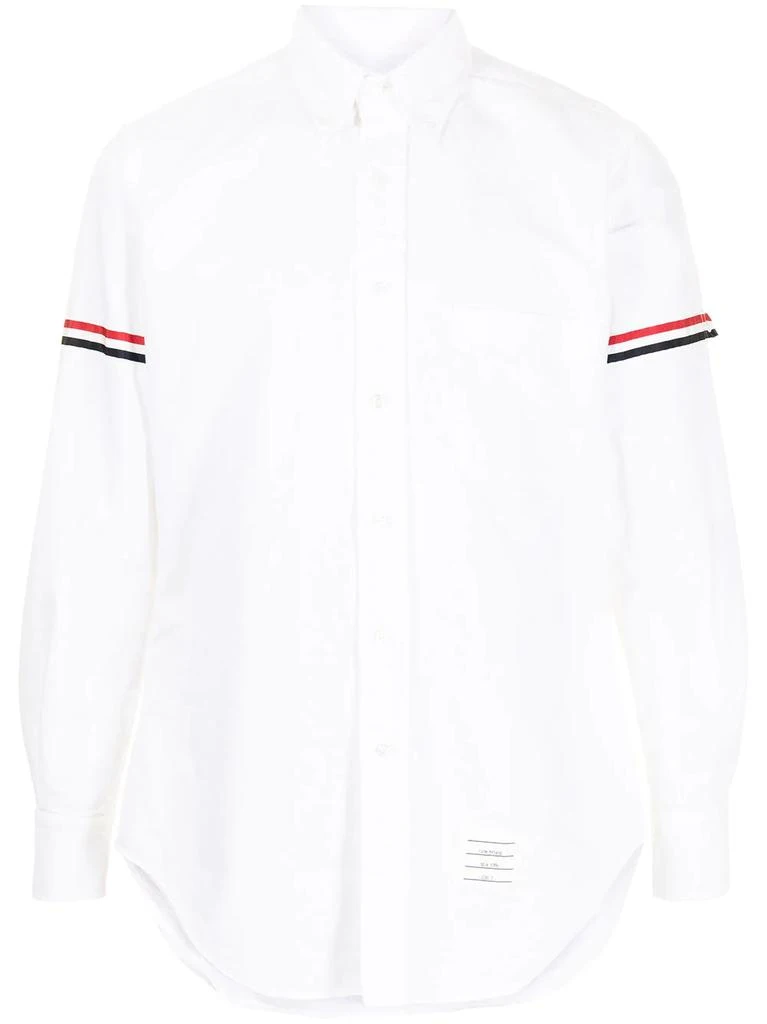 商品Thom Browne|THOM BROWNE grosgrain armband Oxford shirt,价格¥3277,第1张图片