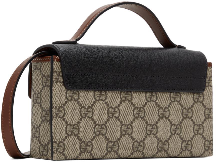 商品Gucci|Beige GG Supreme Mini Padlock Bag,价格¥10182,第5张图片详细描述