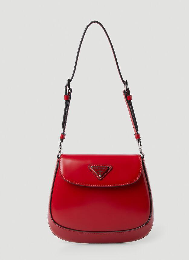 商品Prada|Cleo Flap Shoulder Bag in Red,价格¥17848,第6张图片详细描述