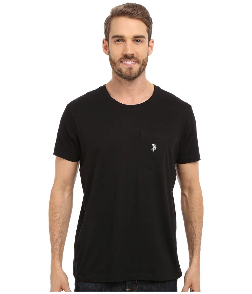 商品U.S. POLO ASSN.|U.S. POLO ASSN. Solid Crew Neck Pocket T恤,价格¥87,第1张图片