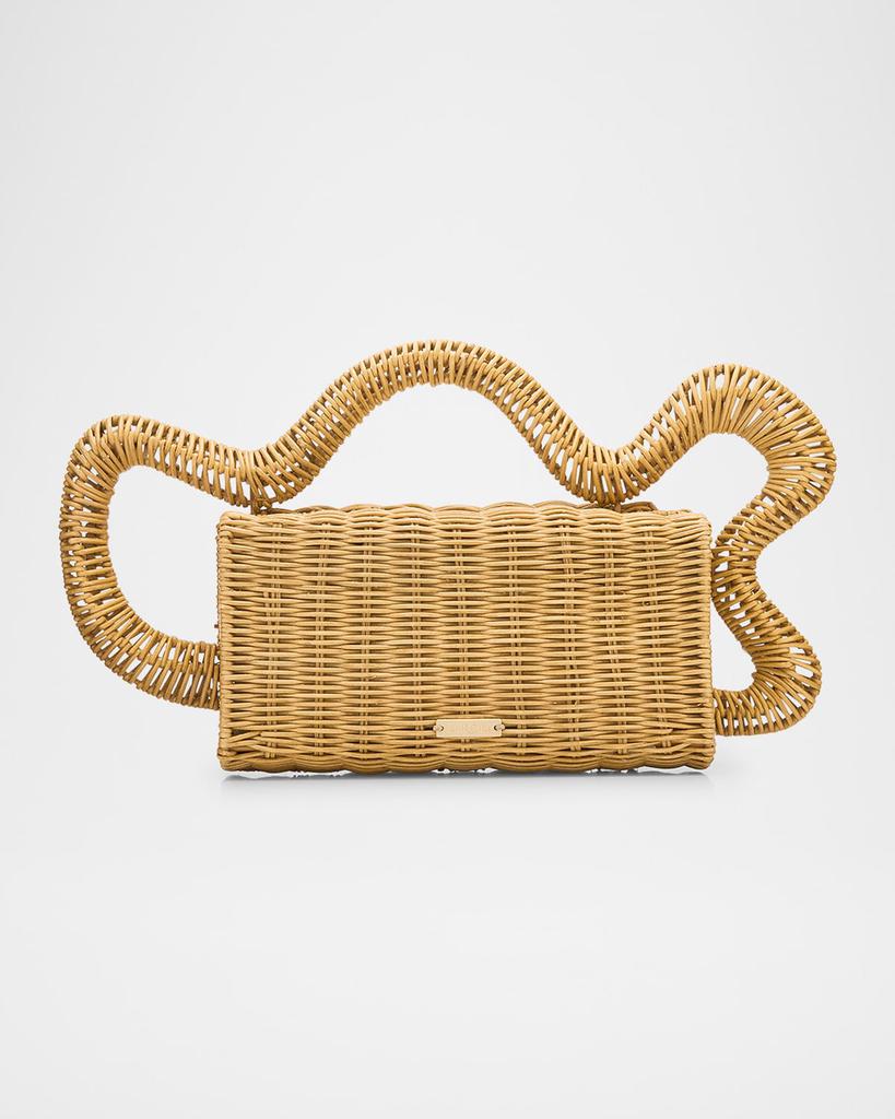 Cult Gaia Elsa Wavy Rattan Clutch Bag - Handbags - Free Shipping