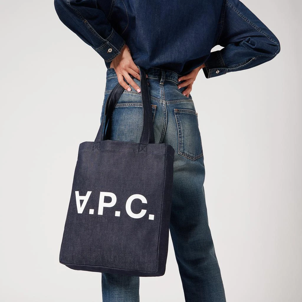 商品A.P.C.|A.P.C Women's Laure Tote Bag - Indigo,价格¥663,第2张图片详细描述