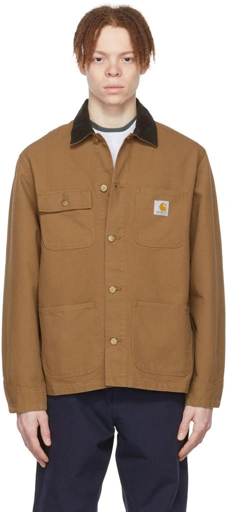 商品Carhartt WIP|Brown Michigan Jacket,价格¥963,第1张图片