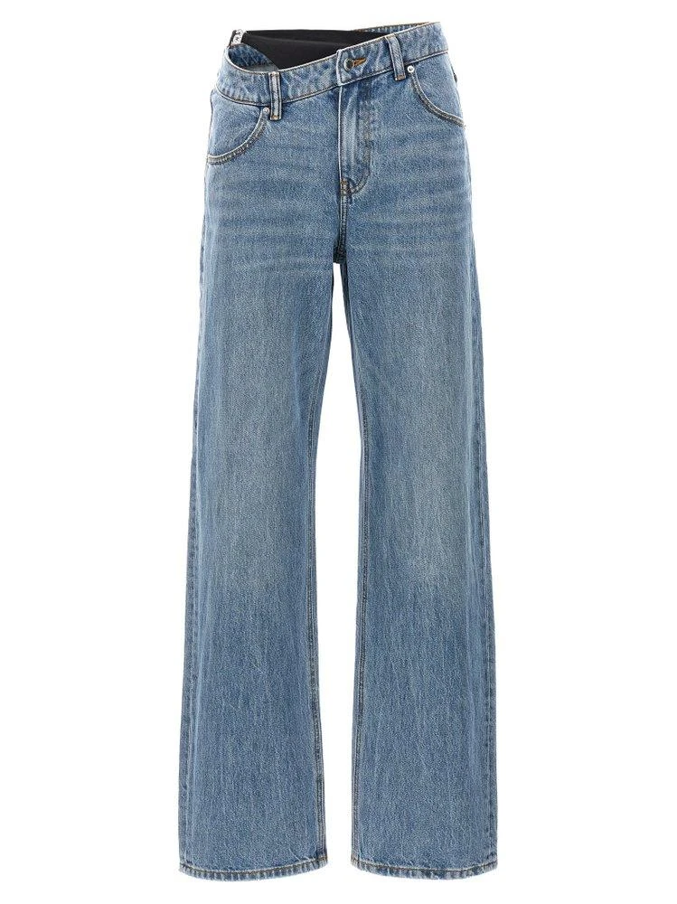 商品Alexander Wang|Alexander Wang Bikini Layered Straight-Leg Jeans,价格¥2619,第1张图片