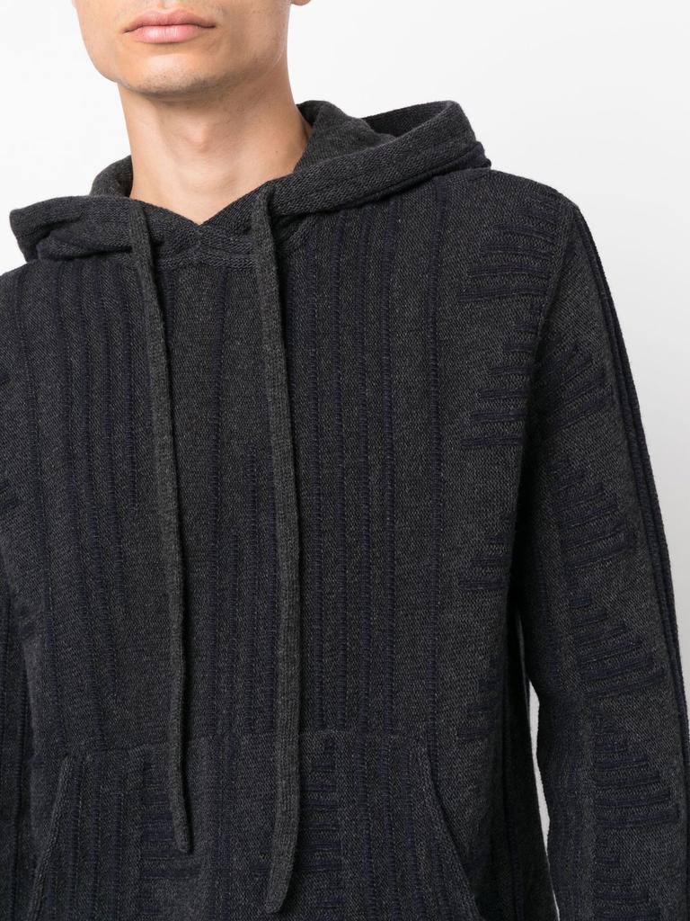 EMPORIO ARMANI - Wool Blend Hoodie商品第4张图片规格展示