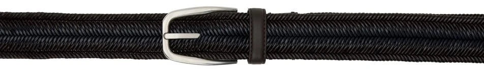 商品Zegna|Brown Leather Braided Belt,价格¥1578,第1张图片