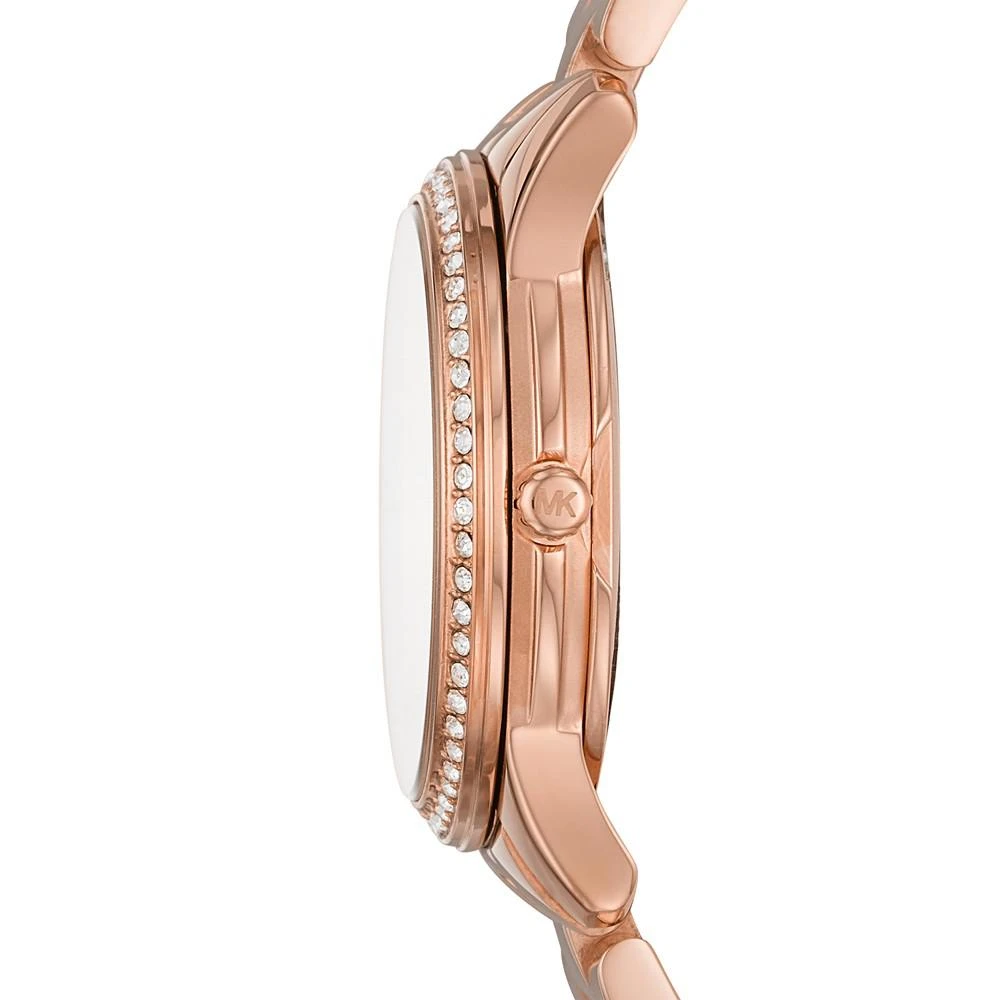 商品Michael Kors|Women's Runway Rose Gold-Tone Stainless Steel Bracelet Watch 28mm,价格¥1273,第2张图片详细描述