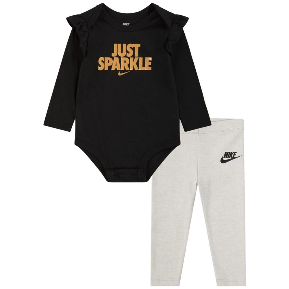 商品NIKE|Baby Girls Ruffle Bodysuit and Leggings, 2 Piece Set,价格¥226,第1张图片