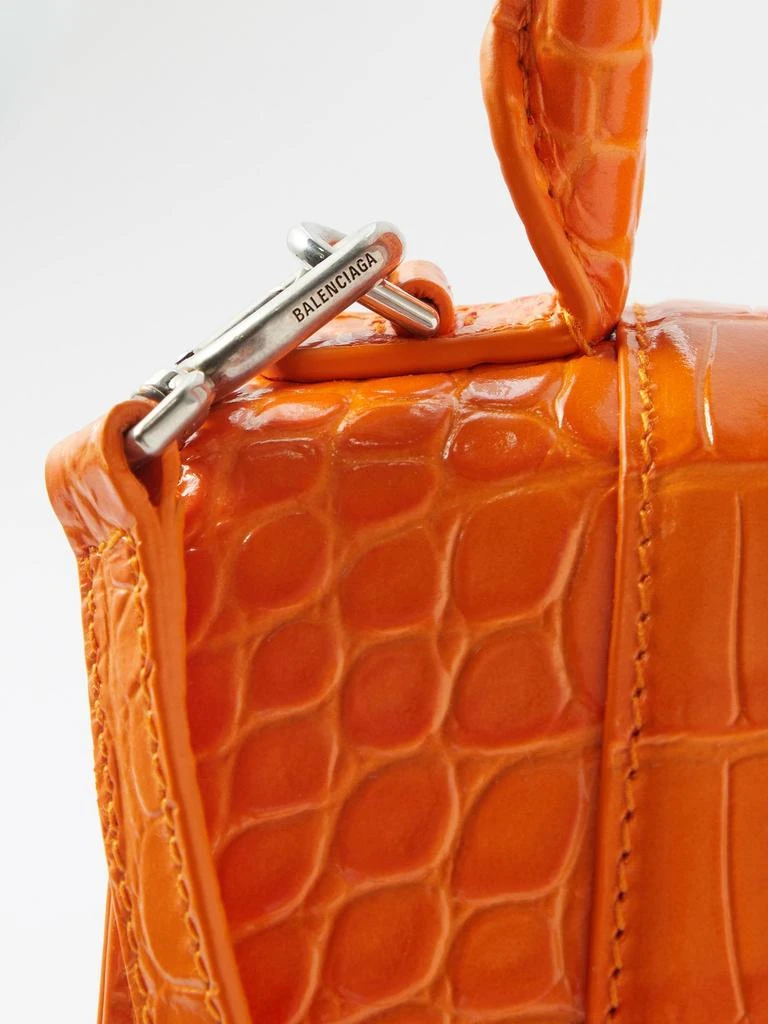 商品Balenciaga|Hourglass S crocodile-effect leather bag,价格¥15886,第5张图片详细描述