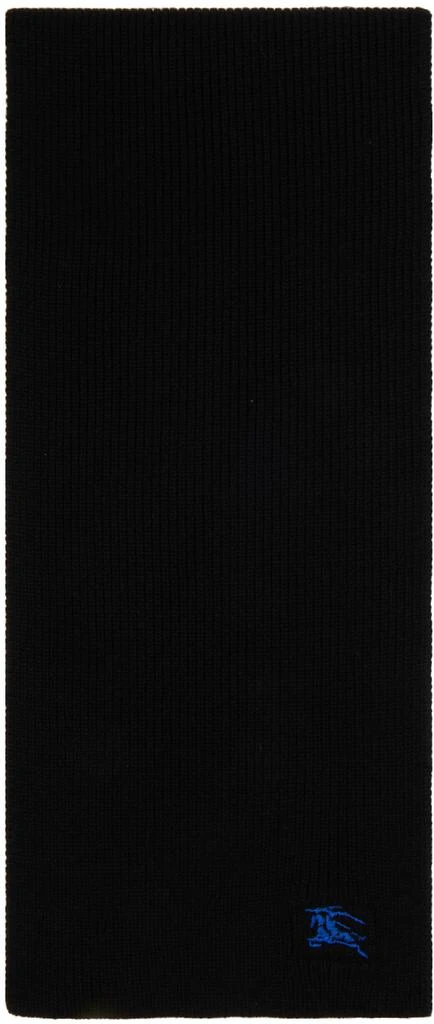 商品Burberry|Black Ribbed Cashmere Scarf,价格¥4100,第1张图片