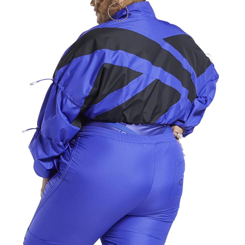 商品Reebok|x Cardi B Plus Size Cropped Track jacket,价格¥240,第3张图片详细描述