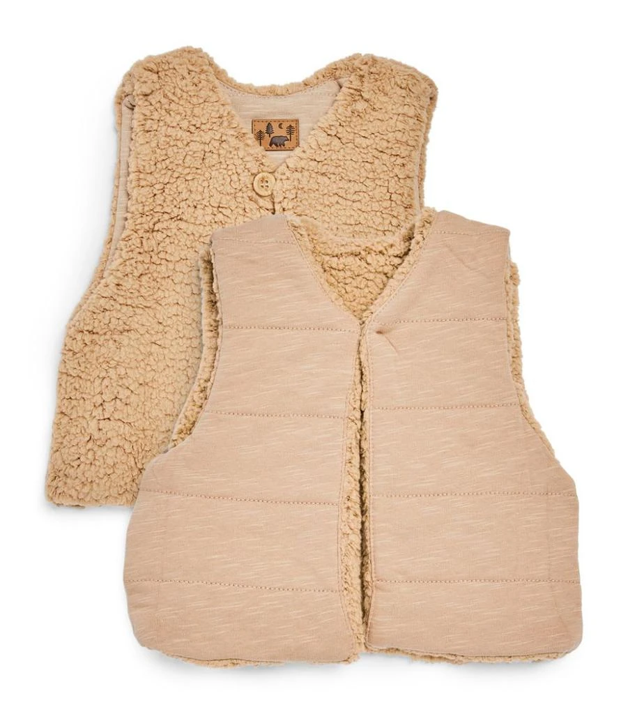 商品Purebaby|Faux Shearling Reversible Gilet (0-36 Months),价格¥256,第1张图片