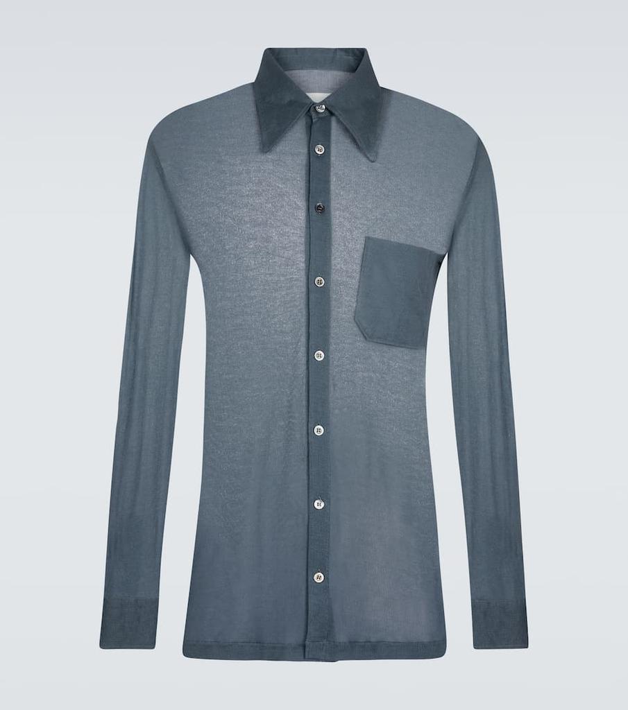 商品MAISON MARGIELA|棉丝长袖衬衫,价格¥3517,第1张图片
