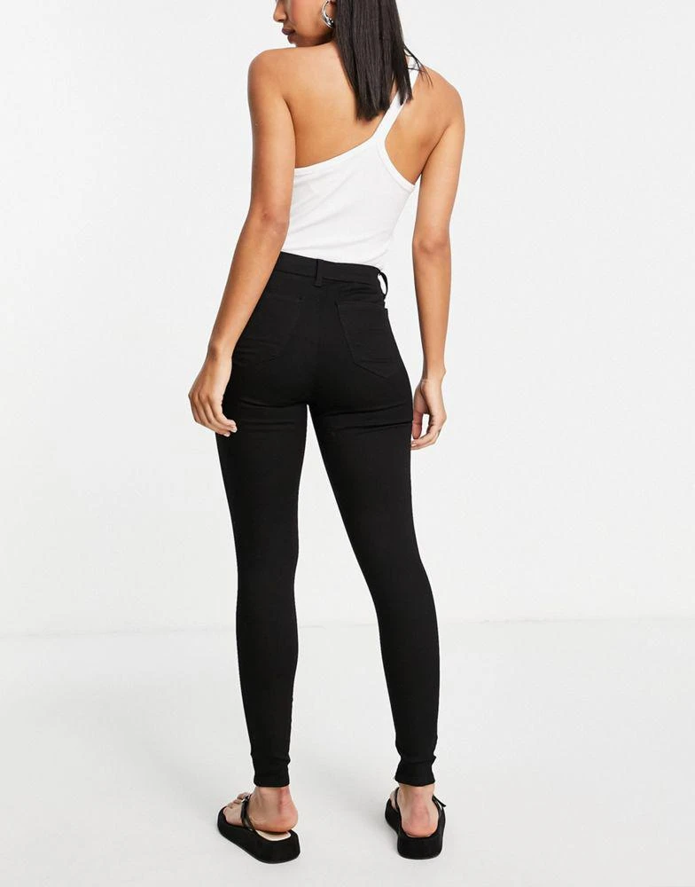 商品Topshop|Topshop high rise Joni jeans in pure black  ,价格¥202,第2张图片详细描述