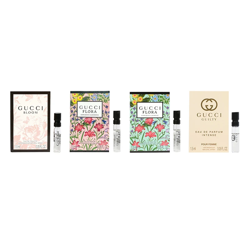 商品[国内直发] Gucci|古驰 花悦系列/绮梦系列 香水体验装 香水EDP淡香水EDT 小样版 1.5ml*4,价格¥104,第6张图片详细描述