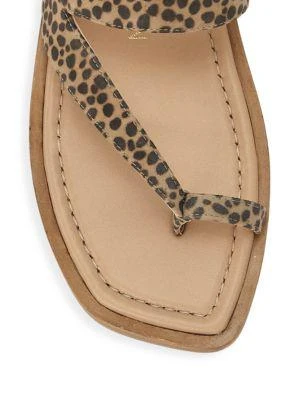 商品Stuart Weitzman|Lyla Leopard-Print Flat Sandals,价格¥1187,第4张图片详细描述