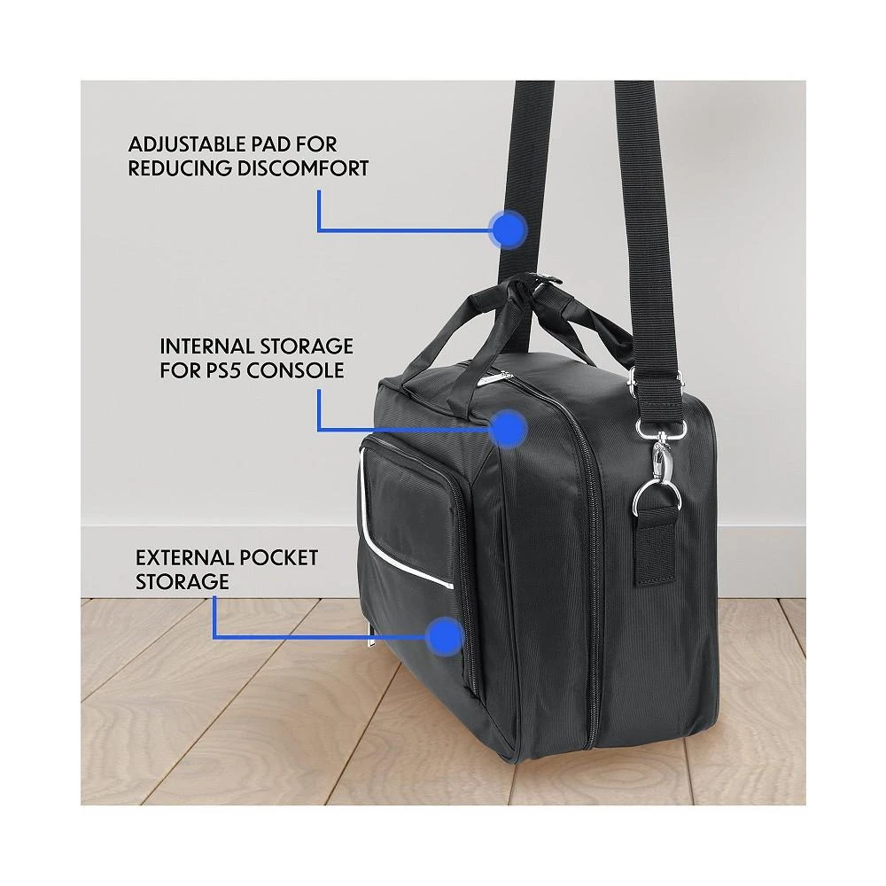 商品Wasserstein|Travel Bag for Sony PlayStation 5 & Microsoft Xbox Series S - Carrying Case with Durable, Padded and Customizable Interior for PS5 & Xbox,价格¥486,第2张图片详细描述